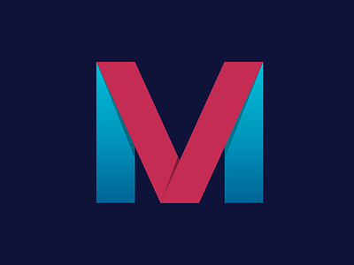 M Logo dark colors letter logo logo logo m simple logo