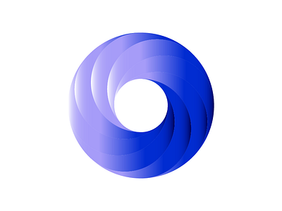 Circle Swirl circle gradient logo o swirl