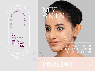 Lotus Makeup Visual Language: Makeup Brand brand identity branding