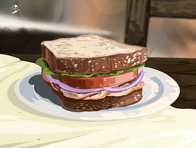 Sammich design digital illustration food illustration item illustration object