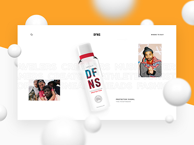 DFNS — Lifestyle Care Products design fashion interface platform sneakers ui web webdesign website