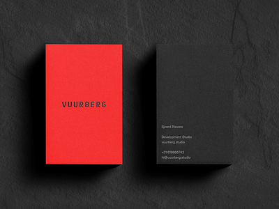 Vuurberg — Logo & Business Cards art direction branding design idenity logo volcano vuurberg