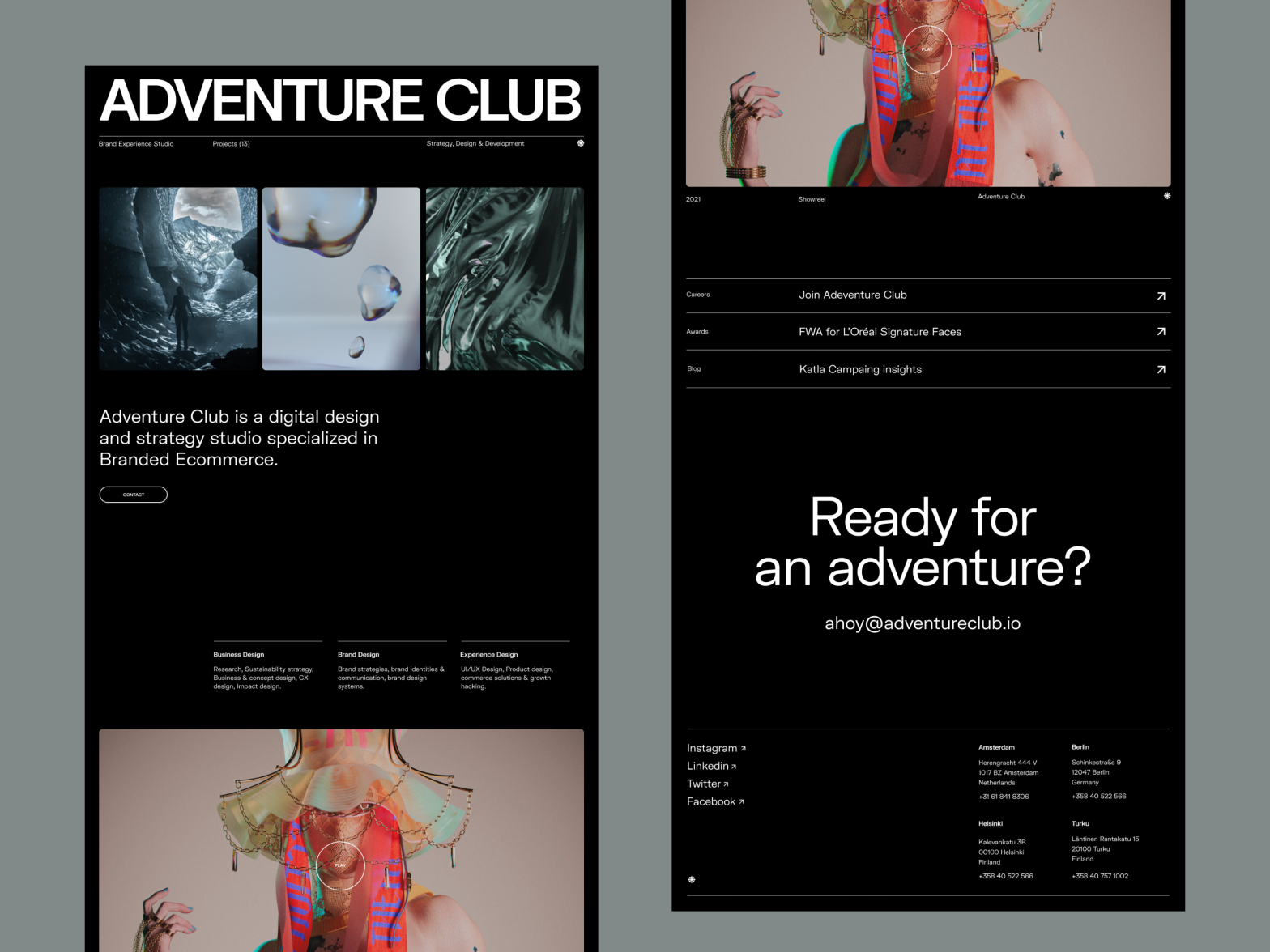 ADVENTURE CLUB — Agency Site by Martijn van Meijel on Dribbble