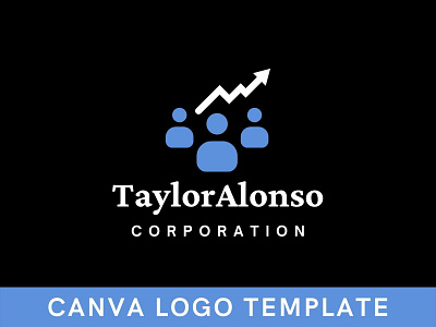 Premade Business Growth Canva Logo Template