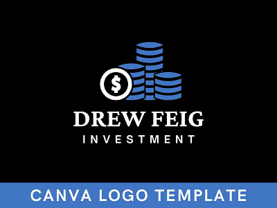 Premade Financial Investment Canva Logo Template