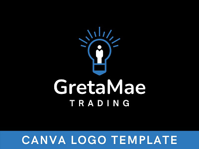 Premade Business Growth Canva Logo Template brand identity branding canva creative creative logo design growth logo idea logo illustration logo logo design modern logo tech logo technology logo template