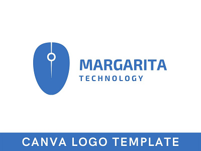 Premade Minimal Computer Mouse Canva Logo Template brand identity branding canva computer design logo logo design logomark modern logo mouse mouse logo tech logo technology logo template