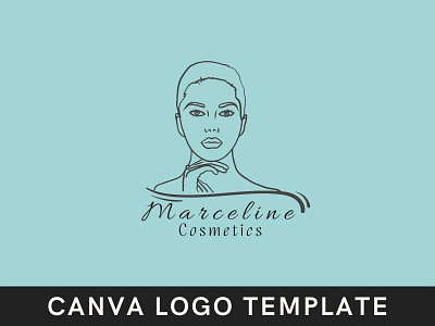 Premade Feminine Woman Canva Logo Template