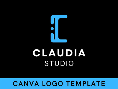 Premade Minimalist C Letter Canva Logo Template