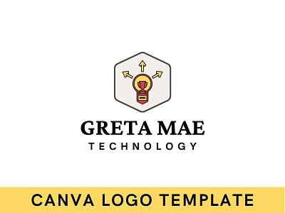 Premade Minimal Business Growth Logo Template brand identity branding business business growth logo canva design illustration logo logo design modern logo template trendy logo