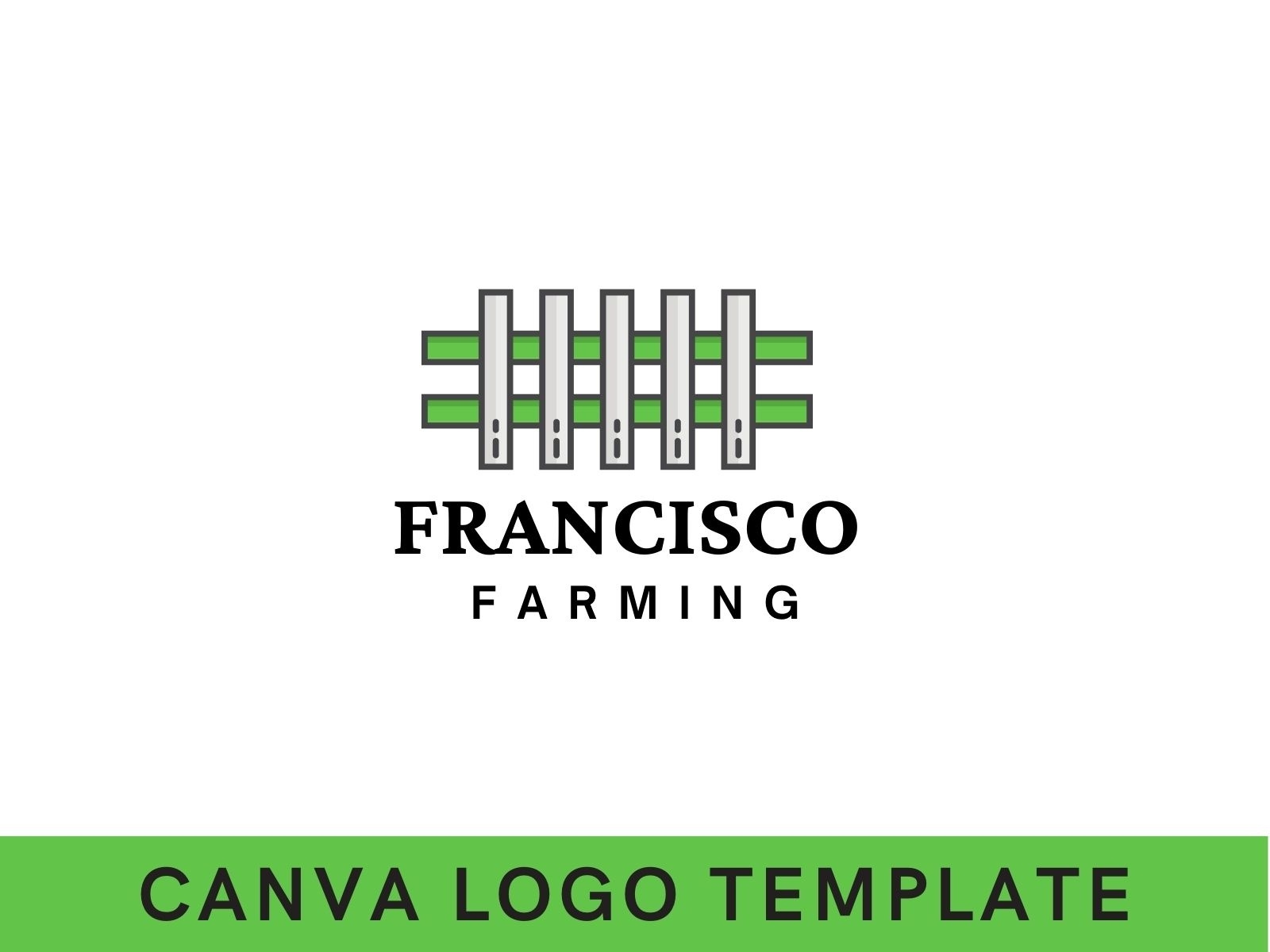Premade Abstract Farm Fence Logo Template by Logolime on Dribbble