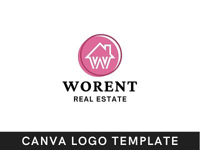 Premade Minimalist Real Estate W Letter Logo Template