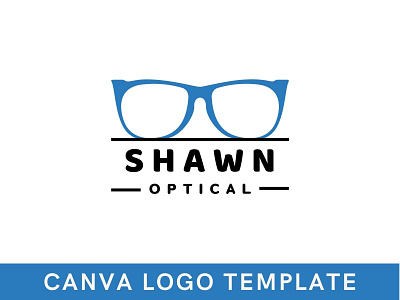 Premade Minimal Sunglass Logo Template