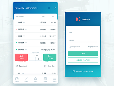 Trading App Concept app forex interface mobile app trading ui