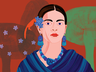 Celebrating Frida - podcast illustration