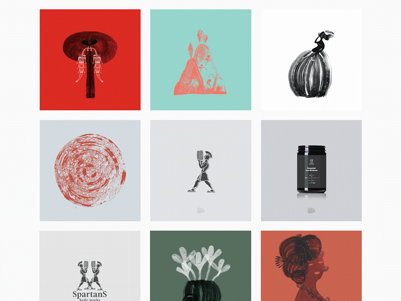 Insta shots abstract branding concept drawings illustrations