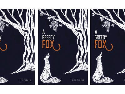 A Greedy Fox - prints concept drawing illustration