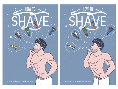 HOW TO SHAVE... final poster illustration.