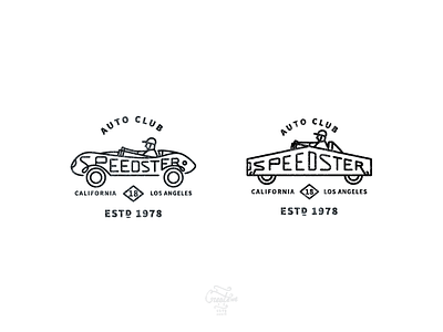 Speedster Logo Badges clean concept design logo