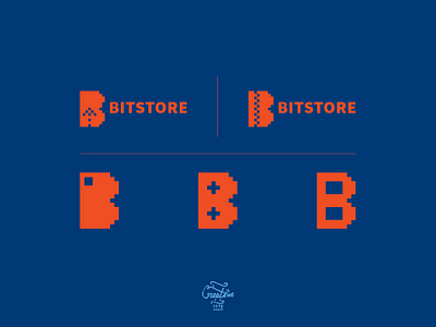 Bitstore abstract clean design logo