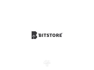 Bitstore Logo abstract clean design logo