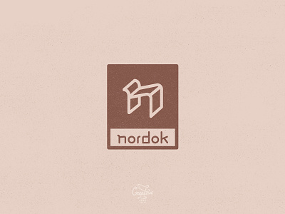 Nordok abstract design logo simple