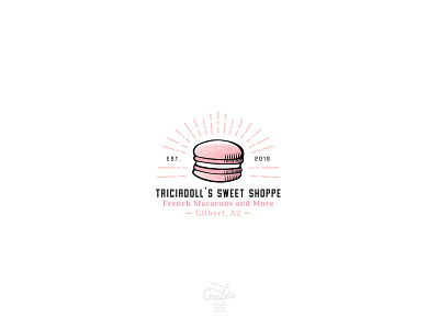 Logo concept for 'Triciadoll's Sweet Shoppe' design food illustratie logo