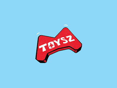 Toysz - screen print branding concept game logo graphic design illustration logo