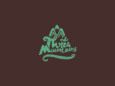 Three Mountains - screen print