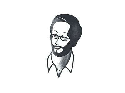 Profile Pic - black and white illustration