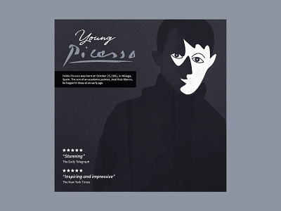 Young Picasso - final cd cover album cover art artist artwork concept drawing graphicdesign illustration picasso simple vector