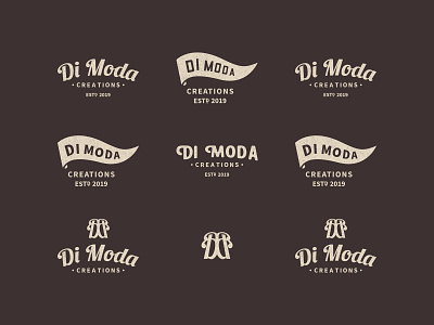 Di Moda - Logo mood board brand design brand identity branding concept design illustration logo printing