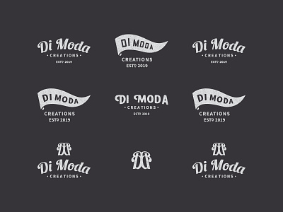 Di Moda - Logo mood board brand design brand identity branding concept illustration logo printing simple