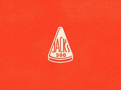 Jack's 500 branding concept logo pizza pizzeria