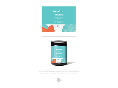 KETO FAST LABEL DESIGN - Matcha flavor brand drink keto label packaging labeldesign labels package illustration packagedesign packaging