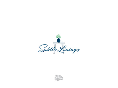 Subtle Linings branding clean concept design illustration logo simple vector