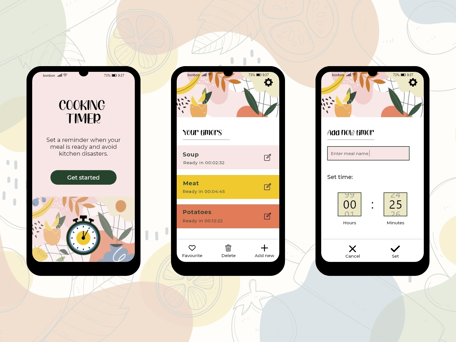 Cooking Timer Mobile App By Monika Bradi On Dribbble   Cooking Timer 4x 