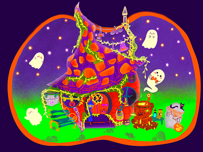 Happy Halloween design graphic design illustration vector