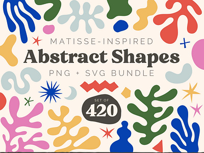 Abstract Midcentury Multicolor Shapes Collection