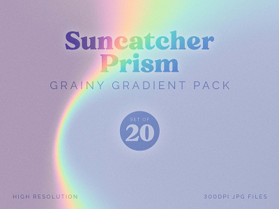 Grainy Gradient Pack: Suncatcher Prism clipart design gradient graphic design graphics illustration