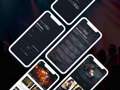 Nextstep Mobile App adobe illustrator adobe photoshop cc android app branding clean colorful design coming soon design app illustration iphonex new trend sketch talent hunting ui ux ux