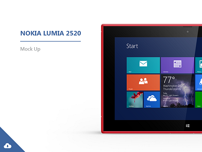 Nokia Lumia 2520 | Mock-ups black device download free lumia mock up mockup nokia psd red