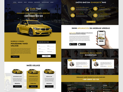 Gold Taxi Template