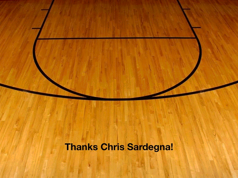 Thanks Chris Sardegna