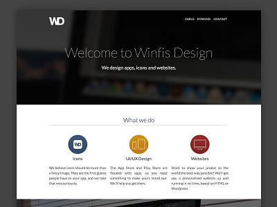 WinfisDesign.com Redesign design redesign webflow website winfis winfisdesign.com