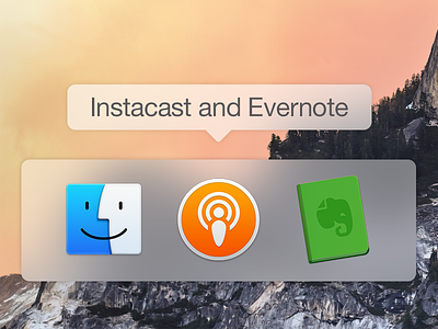 Evernote and Instacast - Yosemite Icons evernote icons instacast mac yosemite