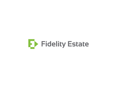 Fidelity Estate apartament building business developer development e logo estate estate agent f logo fidelity estate house logo vector