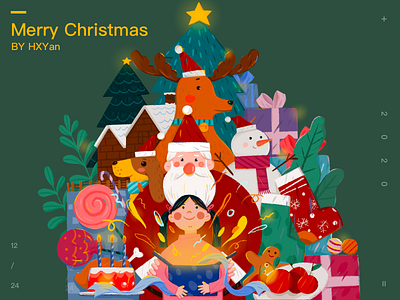 Merry Christmas by HXYan on Dribbble