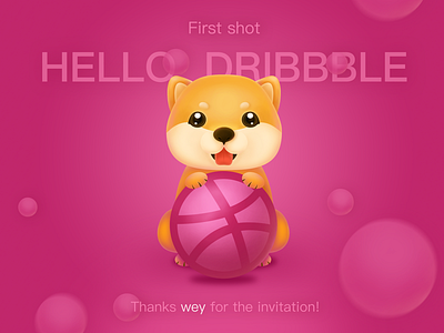 Hello Dribbble ! 2018 ps