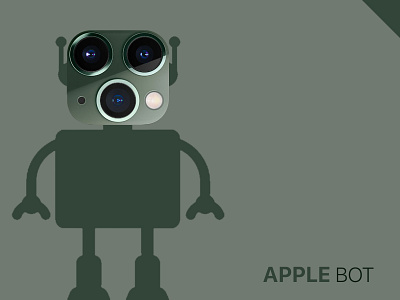 Apple Bot camera cool design face illustration iphone logo vector